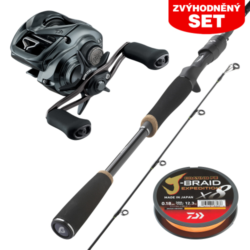 Zvýhodněný set VERTICAL DAIWA na CANDÁTY - Prorex XR 1,9 m,  14 - 35 g + Tatula SV TW103XHL