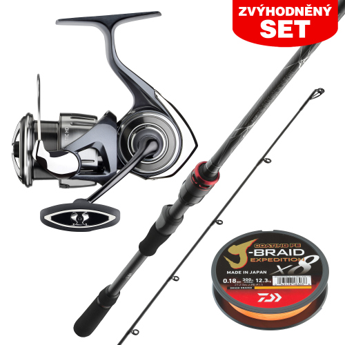Zvýhodněný set na Štiky DAIWA "PRO NÁROČNÉ" 2026 - Set s prutem 2,40 m, 18 - 56 g