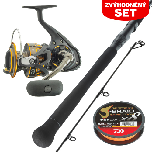 Zvýhodněný set na Sumce DAIWA "HEAVY FAJNOVKA" 2026 - Set s prutem 2,40 m, do 185 g