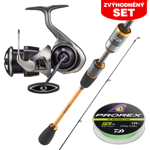 Zvýhodněný set DAIWA "TROUT AREA" PRO NÁROČNÉ - Set s prutem 2,10 m, 0,5 - 5 g
