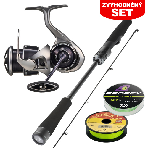 Zvýhodněný set DAIWA UL, PSTRUH A OKOUN "PRO NÁROČNÉ" 2026 - Set s prutem 195 cm, 1 - 6 g a vlascem