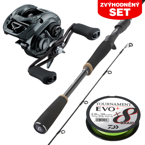 Zvýhodněný set na Štiky Baitcast DAIWA "Pro náročné"  - Set s prutem 2,10 m, 14 - 42 g