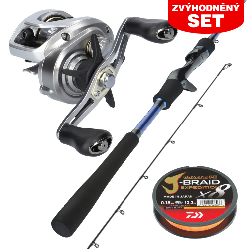 Zvýhodněný set na Candáty Baitcast DAIWA "Economy 2026" - Set s prutem 2,1 m, 7 - 28 g