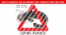 Rybářská samolepka Lovec sumců