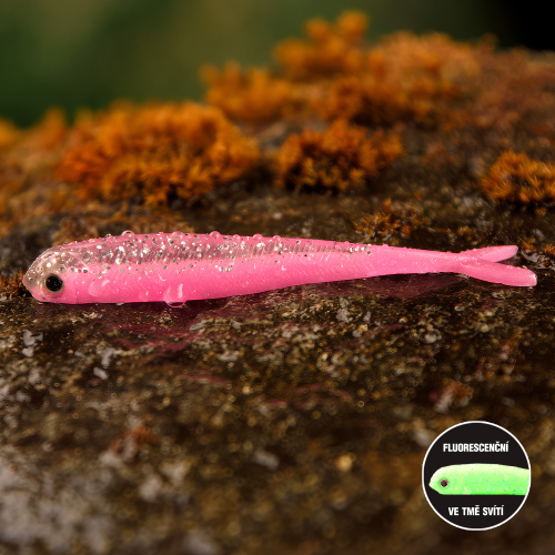 Smáček REDBASS SSR 4 - 85 mm - SSR 4 - PINK G - UV COLOR
