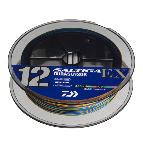 DAIWA splétaná šňůra SALTIGA DURASENSOR 12 BRAID EX+SI3 300 m - Multi-color - 300 m, 0,30 mm, 31 kg