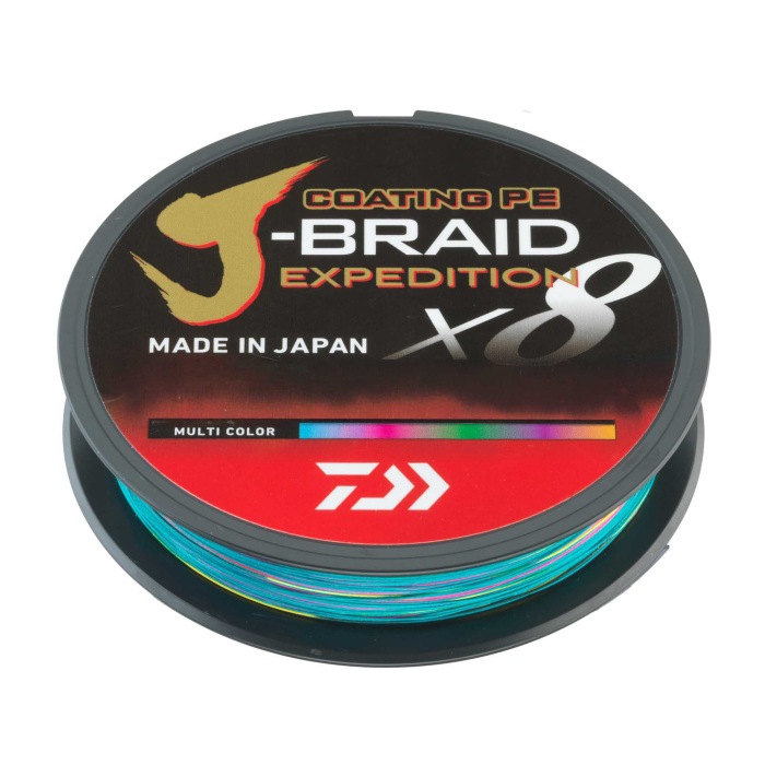 DAIWA splétaná šňůra J-BRAID Expedition X8 300 m - Multicolor