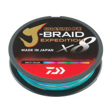 DAIWA splétaná šňůra J-BRAID Expedition X8 300 m - Multicolor
