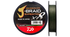 DAIWA splétaná šňůra J-BRAID Expedition X8 150 m - Dark Green