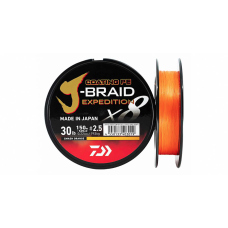 DAIWA splétaná šňůra J-BRAID Expedition X8 150/300 m - Orange