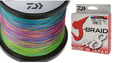 DAIWA splétaná šňůra J-BRAID X8 Multi-color 300 m