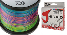 DAIWA splétaná šňůra J-BRAID X8 Multi-color 300 m