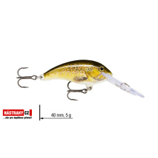 Wobler jednodílný Shad Dancer RAPALA 4 cm