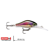 Wobler jednodílný Shadow Rap Fat Jack RAPALA 4 cm