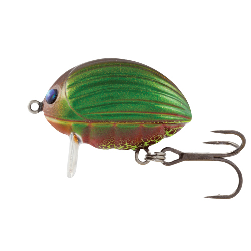 Wobler hladinový Lil`Bug SALMO 2 cm - Color: GREEN BUG