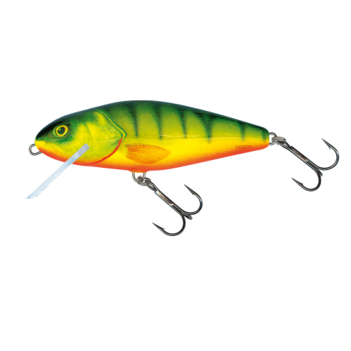 Wobler Perch Floating SALMO 8 cm - Color: HOT PERCH