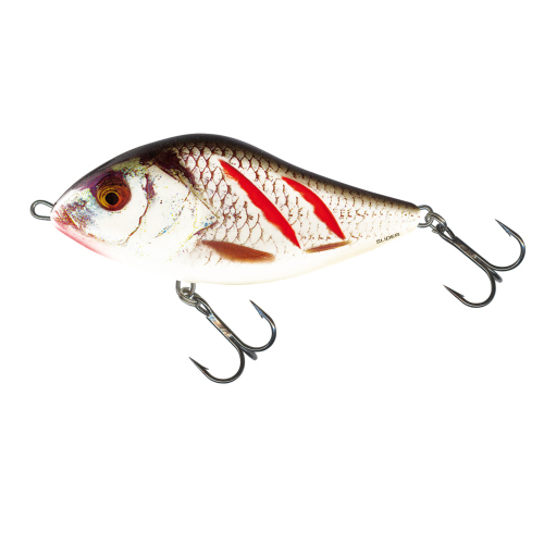 Jerk Slider SALMO 10 cm - Color: WOUNDED REAL GREY SHINER