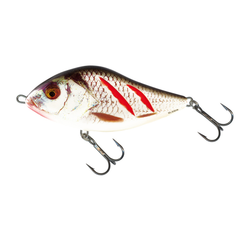 Jerk Slider SALMO 5 cm - Color: WOUNDED REAL GREY SHINER