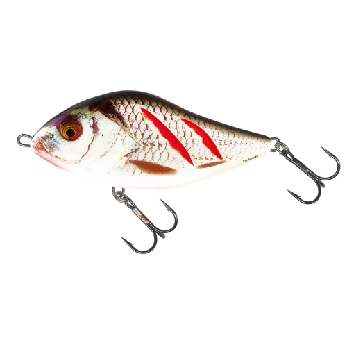 Jerk Slider SALMO 7 cm - Color: WOUNDED REAL GREY SHINER
