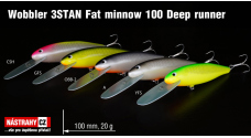 Wobbler 3STAN Fat minnow 100 deep runner